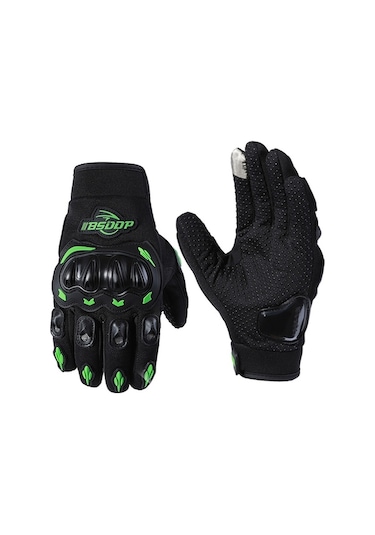 Fortunelane Yeşil Bsddp Rh-a0107 Motosiklet Eldiveni Xl, Dört Mevsim透气防摔 Dokunmatik Ekran Uyumlu Tam Parmaklı