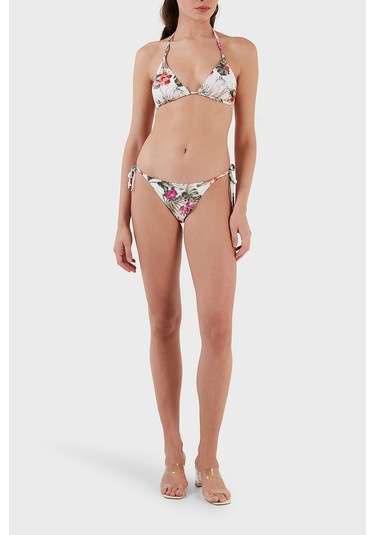 Guess Bayan Bikini Altı E02o21mc045 P06w Beyaz Yeşil