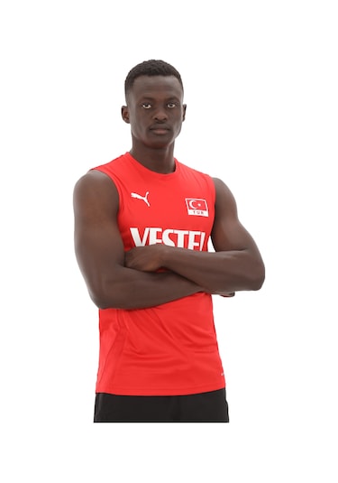 Puma Men Volleyball Jersey Erkek Forma 706431-02 Kırmızı