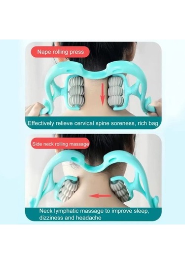 Mavi Kullanışlı Ergonomik Çok Parçalı Vücut Masajı Kas Masajı Rahat Kavrama Gevşemesi Nns043 Çok Renkli