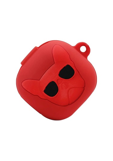 Microsonic Samsung Galaxy Buds 2 Kılıf French Bulldog Kırmızı