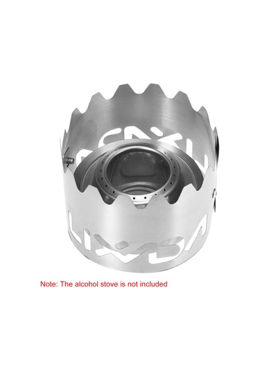Yaleker Titanyum Çadır Çalışanı Engelleme Paneli - Hafif Ve Dayanıklı, Kamp Ve Doğa Etkinlikleri İçin Kettle Tutucu Gümüş