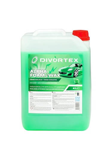 Divortex Alpha Foam Ph Nötr Cilalı Oto Şampuanı 4 Lt.