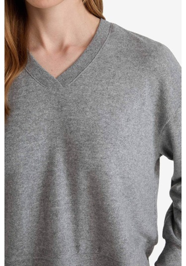 Defacto Pijama Takımı Regular Fit Velur Uzun Kollu Üst Uzun Alt-fall İn Love F3615ax25auar188 Antrasit Defacto Pijama Takımı Regular Fit Velur Uzun Kollu Üst Uzun Alt-fall İn Love F3615ax25auar188 Antrasit