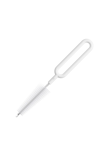 Sones 20 Adet Naylon Biberon Temizleme Fırçası Döner Çaydanlık Fırçası Ay Işığı Beyazı