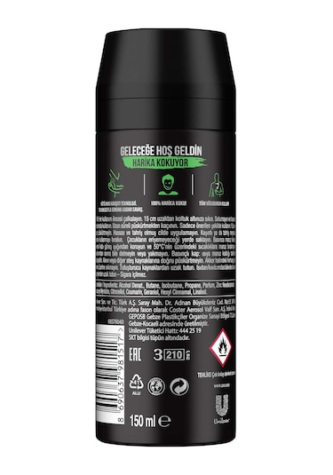Axe Africa Erkek Sprey Deodorant 150 ML x 3
