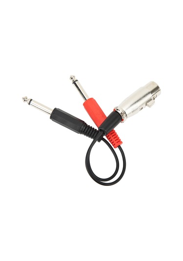 Xindoker 20cm Uzunlukta Xlr Dişi - 2 Adet 6.35mm Erkek Ses Kablosu, Kaliteli Sinyal Aktarımı, Dürtüye Dayanıklı, Mikrofon-ses Cihazları İçin