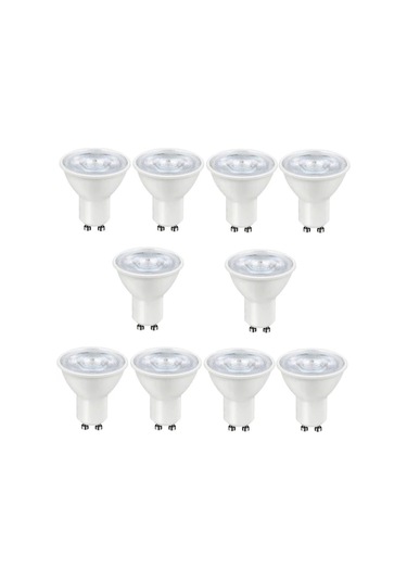 10 Adet 7 W Gün Işığı 1. Sınıf Gu10 Duy Led Ampul - 3000 Kelvin