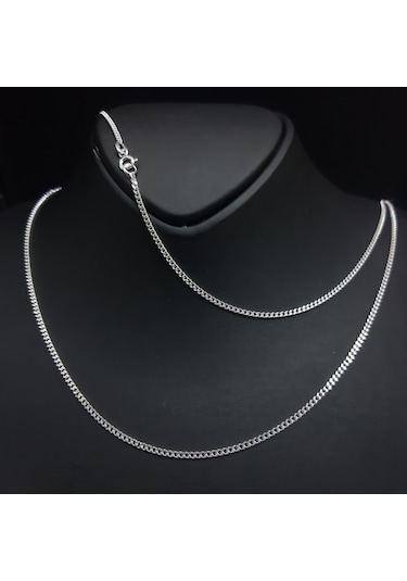 Bir Gümüş Aşkı 925 Ayar Gümüş 2 MM Gurmet Model Erkek Zincir Kolye