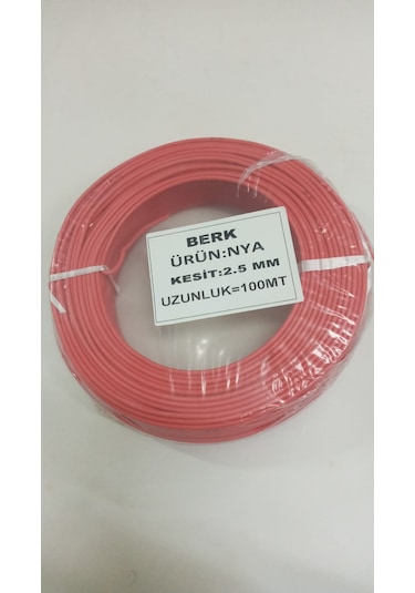 2.5 Mm Nya Kırmızı Tam Kesit Cca Kablo