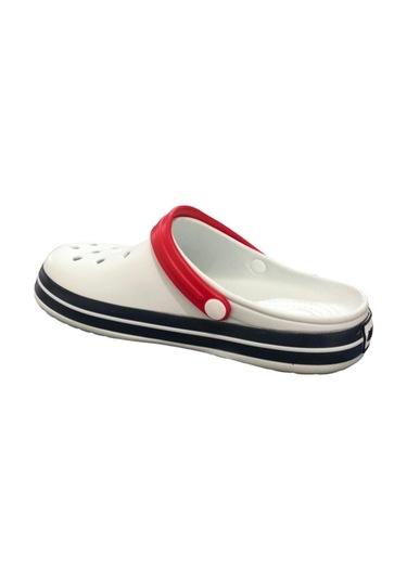 Akınal Bella E195 Beyaz Erkek Hastane Sabo Terlik Sandalet Beyaz