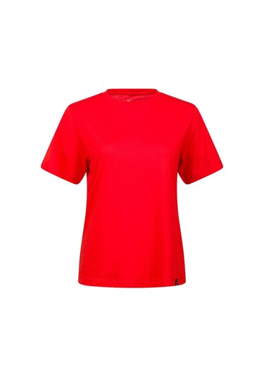 2as Alexa Kadın Bisiklet Yaka T-shırt Kırmızı