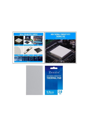 Suntek Silikon Termal Ped 12.8 W/mk Isı Direnci Pc Için 2.0mm