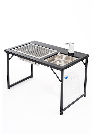 Temoutdoor Smart Table M Akıllı Kamp Masası Siyah
