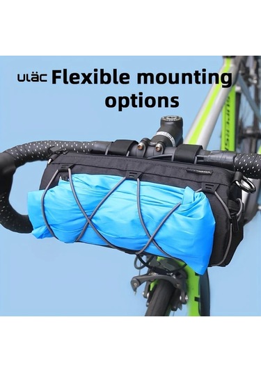 Willowhaven Pb10 Dark Green Ulac 1.7l Bisiklet Gidon Çantası - Ayarlanabilir Kayış Dayanıklı Mtb Yol Bisikleti Çantası Haki