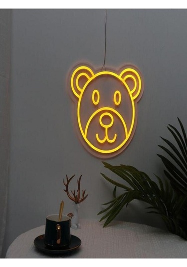 Twins Led Ayı Pleksi Neon Tabela Turuncu Model:model:16353366 Turuncu
