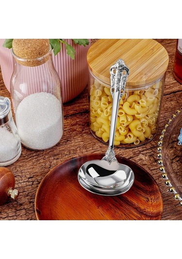 Ulzyvf Stil, Sos Paslanmaz Kepçe, Çelik Çelik Bitmiş Ayna Antika Cp Çelik