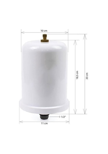 2 Litre Sıcak Su Genleşme Tankı 90 Patlamayan Tank