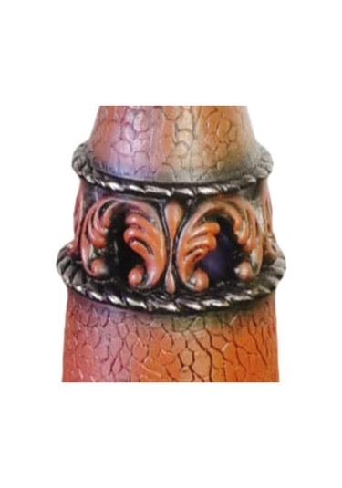 Suntek Antik Sütun Mumluk Masaüstü Çalışma Odası Oturma 8,5x8,5x14,5 Cm