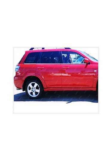 Mitsubishi Outlander Paslanmaz Krom Cam Çıta 6 Prç 2001-2006