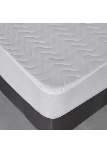 Violethome Sıvı Geçirmez Kapitone Fitted Alez ( Tüm Bedenler ) Beyaz