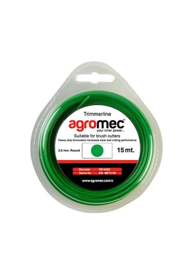 Fgd 2.0mm 15mt Yuvarlak Misina Agromec Motorlu Tırpan