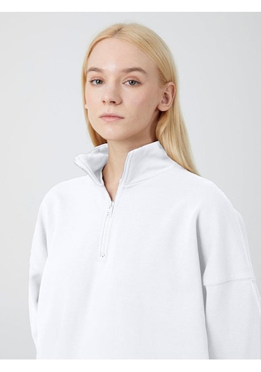 Ltb Bonoho Kadın Sweatshirt 105 Beyaz