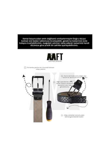 Mft Leather Hakiki Deri Erkek Örgü Esnek Kemer 3,5cm, Beyaz 9861 Beyaz