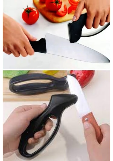 Buffer Kolay Tutuş Saplı Paslanmaz Çelik Manuel Bıçak Bileme Aleti