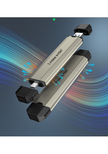 Lemorele Ssd Disk Kutusu M.2 Nvme 10gpbs Type-c Ve Usb Çift Giriş