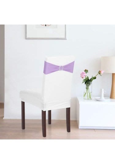 Vkemall 10 Adet Esnek Dantel Sandalye Kılıfı Kurdeleleri - Düğün, Parti Ve Toplantı Dekorasyonu İçin 7 Renk Seçeneği DiğER