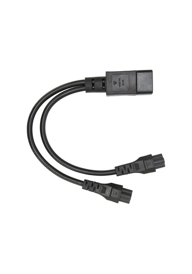 Springsun C14 Erkekden Çift C5 Dişize Iec320 Güç Kablosu - 32cm, 10a, Pvc, Dizüstü Bilgisayar, Monitör, Yazıcı Ve Diğer Cihazlar İçin Jd3150-1