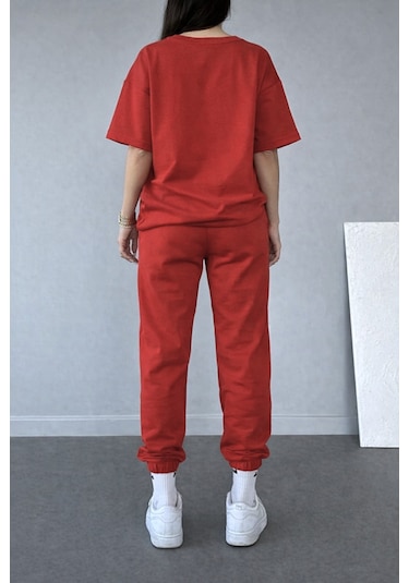 Thatssofetch Kırmızı T-shirt Eşofman Altı Jogger - Baskılı Eşofman Takımı Oversize Kırmızı Thatssofetch Kırmızı T-shirt Eşofman Altı Jogger - Baskılı Eşofman Takımı Oversize Kırmızı