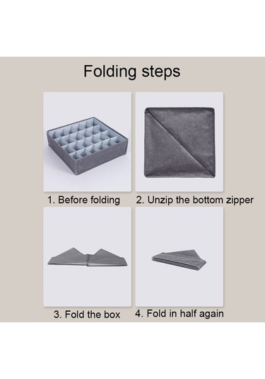 Sones Katlanabilir Çekmeceli Giysi Saklama Kutusu, Özellikler: 6 Izgara Kırmızı Diğer