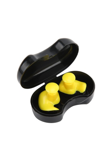 Çocuklar Ve Yetişkinler İçin Su Ve Toz Geçirmez Spiral Silikon Kulak Tıkacı, Yüzme Aksesuarları Sarı