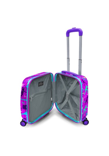 Coral High Mor Voleybol Baskılı Kız Çocuk Valizi Ve Bel Çantası Takım 16774 Çok Renkli