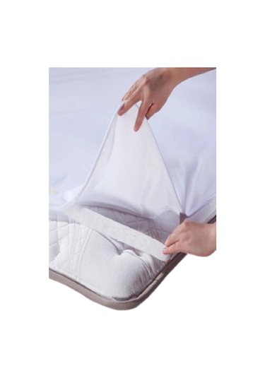 Altın Karma Pamuk Sıvı Geçirmez Bebek Alezi 70x110 Cm Beyaz