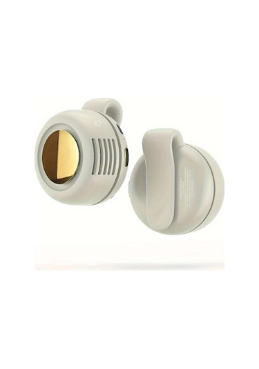 Boatshop1 360 Derece Dönebilir Taşınabilir Usb Beyaz Mini Klipsli Fan Hızlı Şarj Sessiz Çalışma Ofis Spor Seyahat İçin