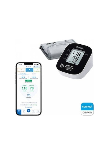 Omron M2 Intelli It 2 Kullanıcılı Akıllı Telefonlar Ile Uyumlu Üst Koldan Ölçer Dijital Tansiyon Aleti