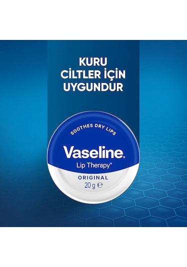 Vaseline Lip Therapy Yumuşatıcı Dudak Kremi Original 2 x 20 G