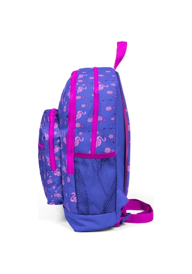 Coral High Kids Lavanta Pembe Flamingo Desenli Dört Bölmeli Okul Sırt Çantası 23112