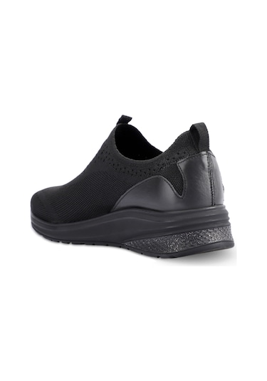 Forelli 30007-G Elvin Siyah Kadın Comfort Spor Ayakkabı Siyah