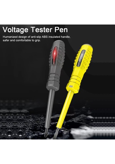 Yifomall Çok Amaçlı Elektrik Test Kalemi Ve Tornavida Seti - Sarı Uçlu, Taşınabilir, Yüksek Hassasiyetli