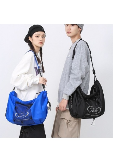 Agoodshop 2024 Yeni Düz Renk Su Geçmez Omuz Çantası - Çift Crossbody Trend Omuz Çantası A.Haki