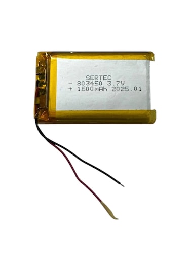 803450 3.7v 1500mah Li-polymer Pil Devreli/1.5a
