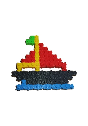 Tik Tak Yapı Blokları Eğtici Oyuncaklar - 500 Parça 6 Renk Blok Seti