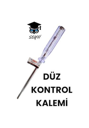 Düz Kontrol Kalemi 1 Adet