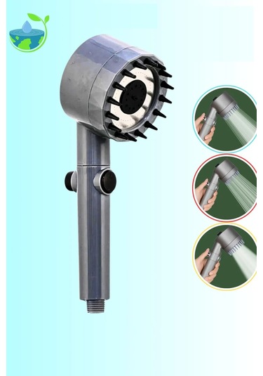 Banyo Keyfi İçin Kireç Filtreli Açma Kapamalı 3mod Masajlı Duş Başlığı Diğer