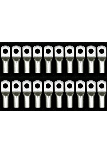 20 Adet Sıkmalı Kablo Pabucu Bakır 35mm M8 Kalaylı Skp