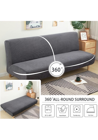 Mufunye Elastik Kumaş Koyun Yünü M 170-190cm Sandık Rengi Koltuk Örtüsü - Lekeden, Çiziklerden Ve Evcil Hayvan Tüyünden Koruma Açık Kahverengi